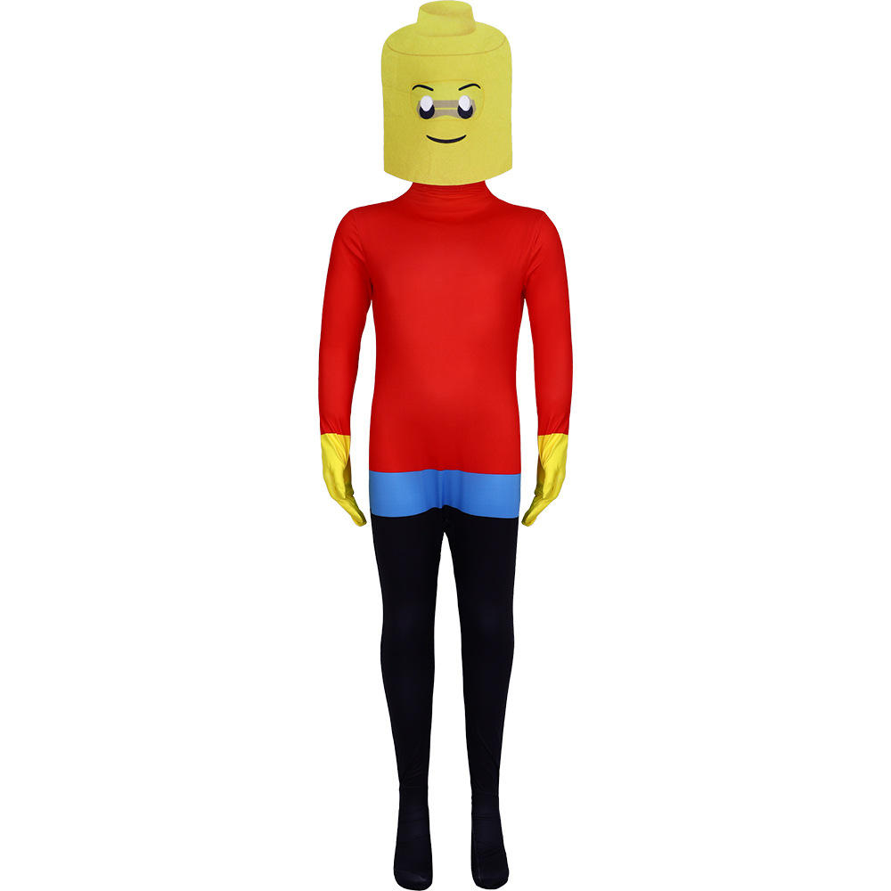 Party Games Animals - ZOETOPKID Building Block Man Cosplay Costume