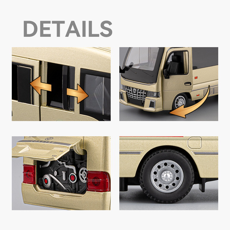 1:33 Toyota Coaster BUS Alloy  - Party Games Bus review and price