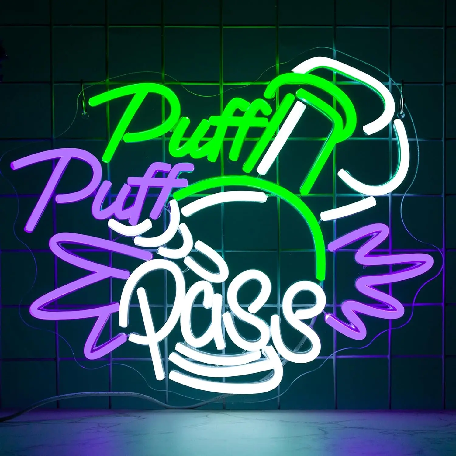 Puff Puff Pass Neon Sign Dimma - Party Games Game Pass review and price