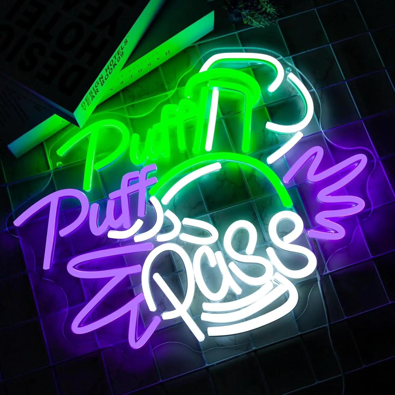 Puff Puff Pass Neon Sign Dimma - Party Games Game Pass review and price