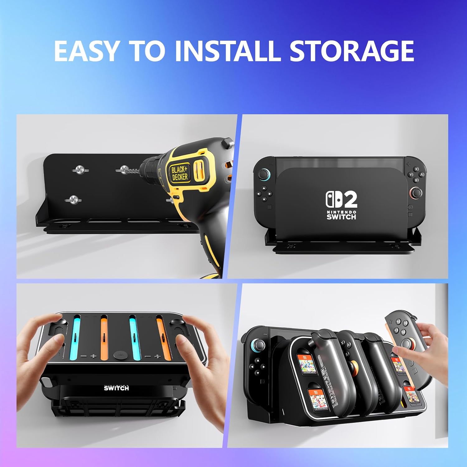 Wall Mount Charging Dock for N - Party Games Nintendo review and price