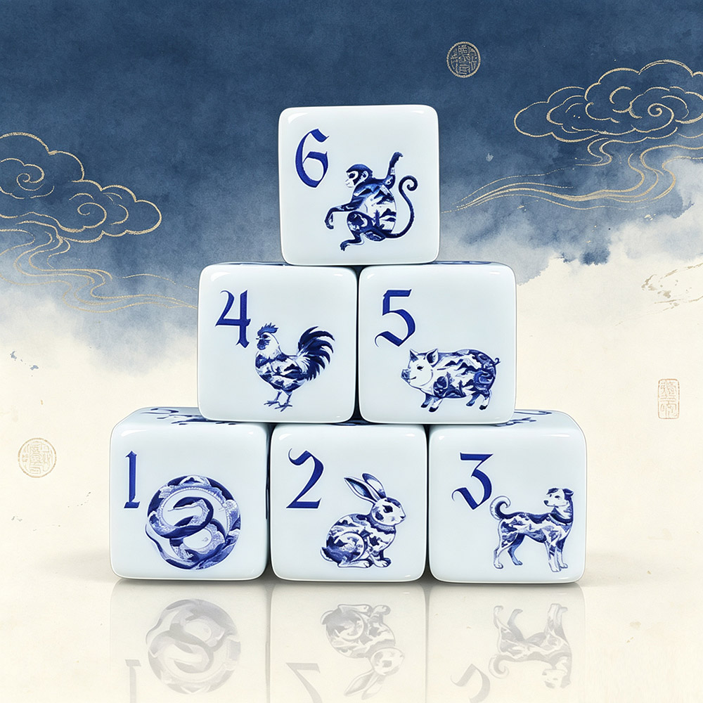 12Pcs 16MM D6 Printed Acrylic  - Zodiac Party Games review and price