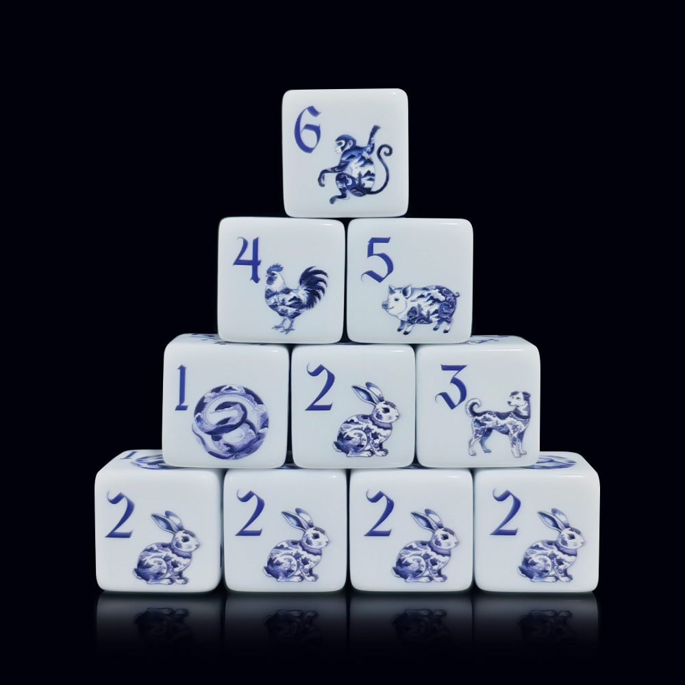 12Pcs 16MM D6 Printed Acrylic  - Zodiac Party Games review and price