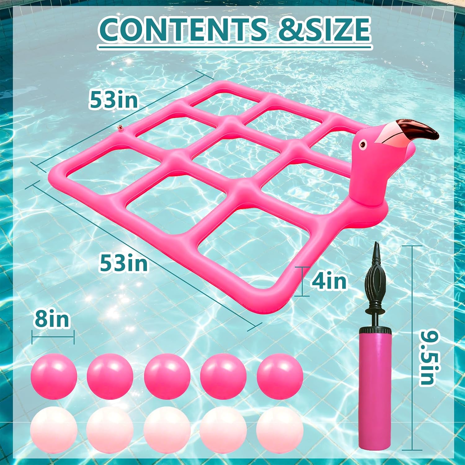 Pink Giant Flamingo Pool Tic T - Tic Tac Toe Giant review and price