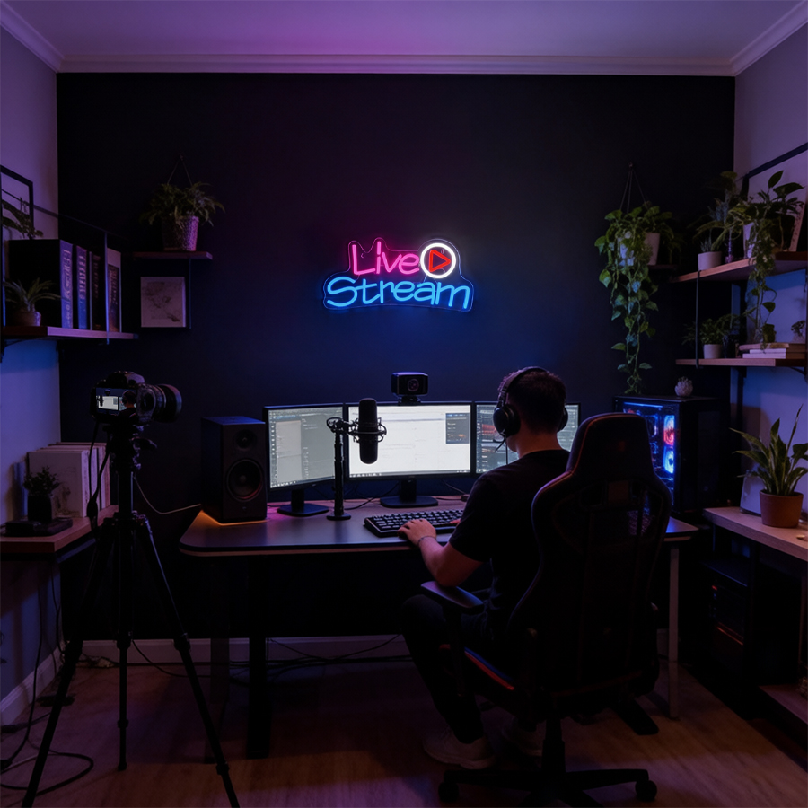 Live Stream Led Neon Sign, Wal - Party Games Stream review and price