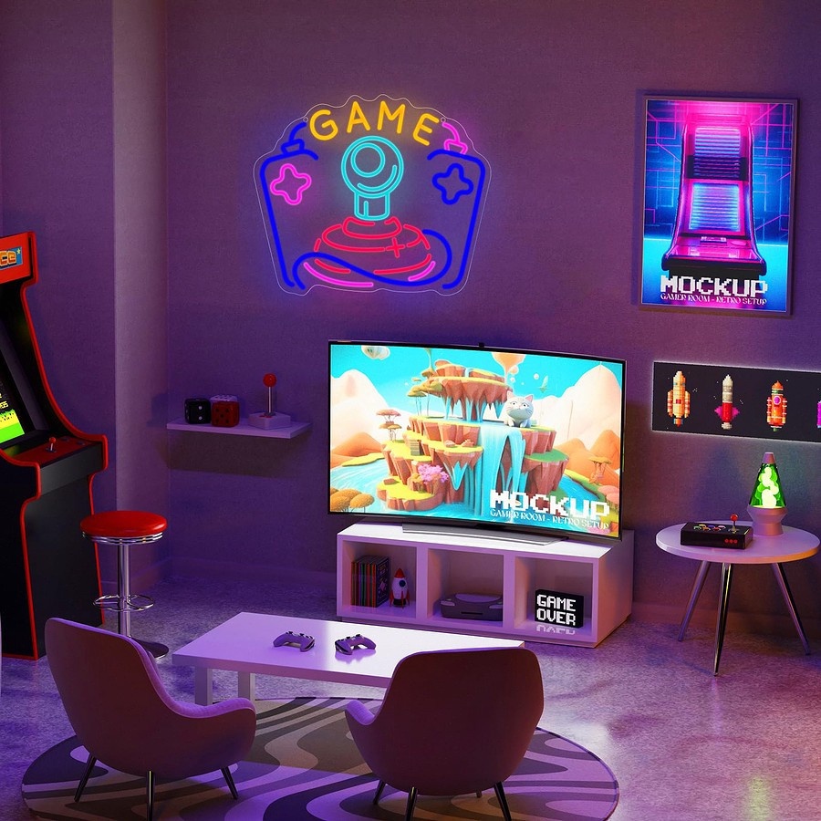 Game Neon Sign LED Wall Art US - Party Games Stream review and price