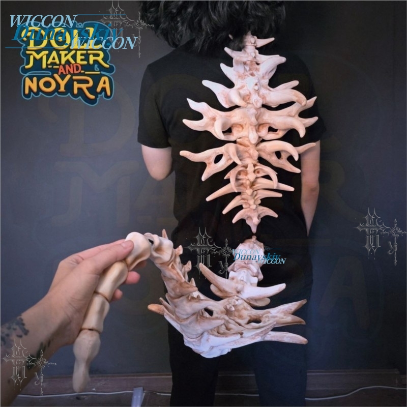 Bone Demon Back Spine Prop Art - Party Games Stream review and price