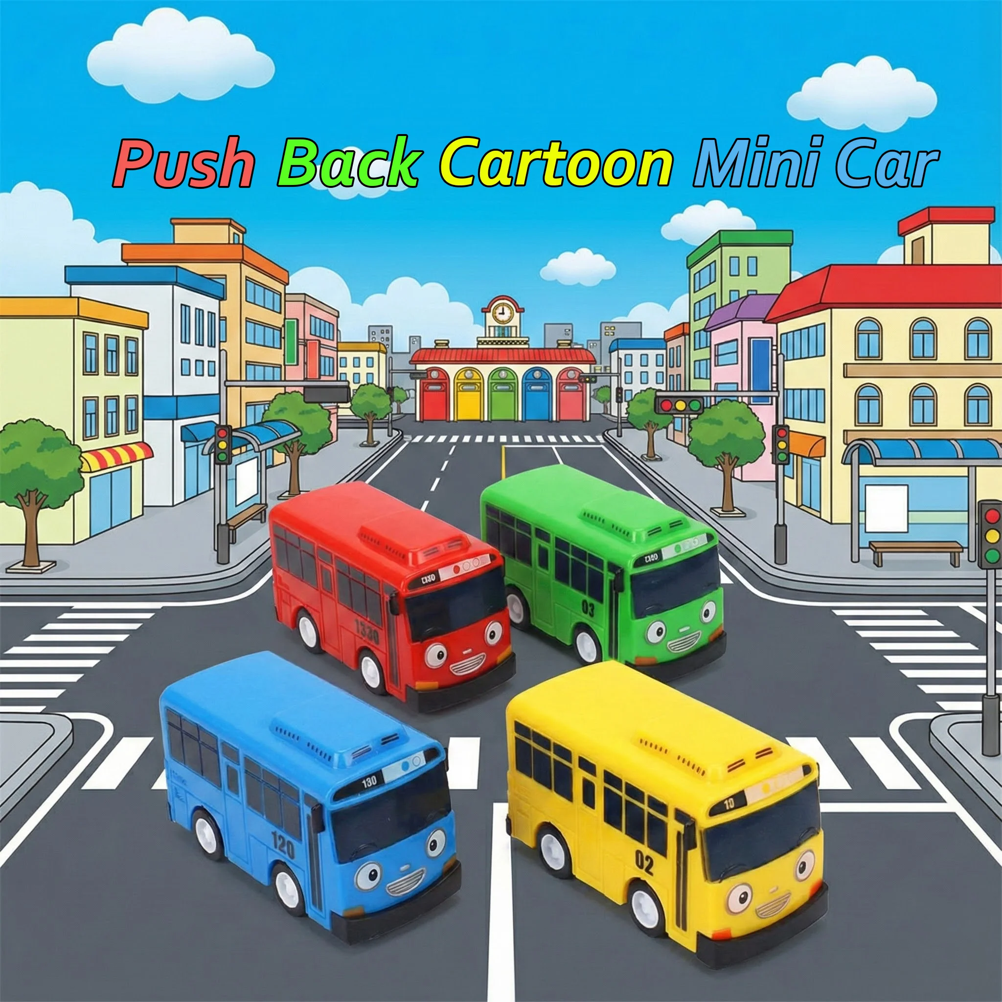 Mini Pull Back Tayo Bus Toy Se - Party Games Bus review and price