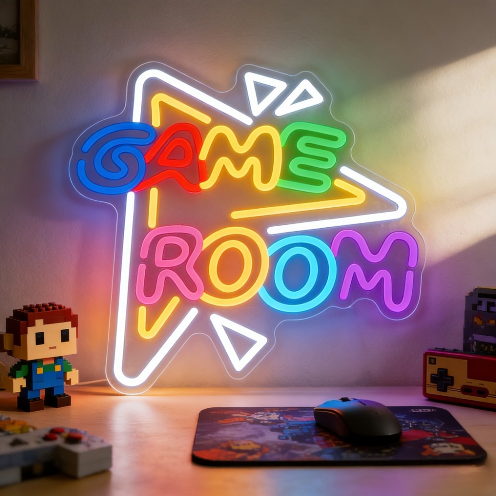 GAME ROOM LED Neon Sign Dimmab - Party Games Stream review and price